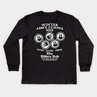 Winter Abbey-lympics 2018 Kids Long Sleeve T-Shirt